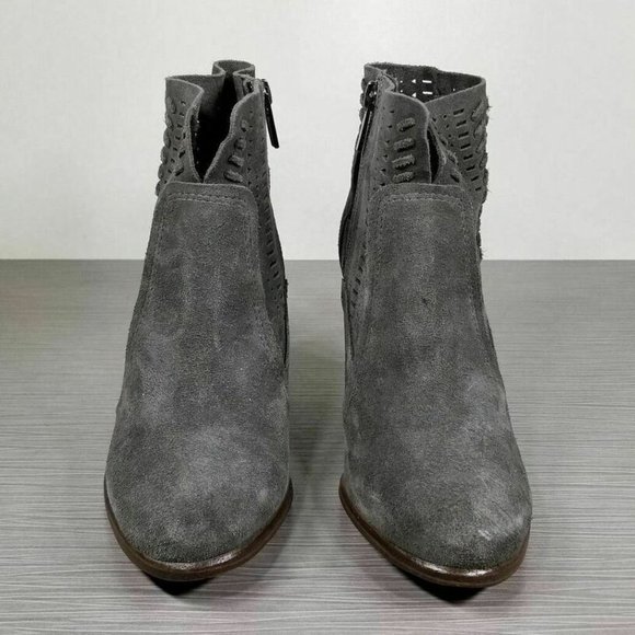 Vince Camuto Fenyia Bootie, Grey Suede, Womens Size 9 & 9.5 - Picture 2 of 10